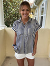 Drift Away Button Down - Navy