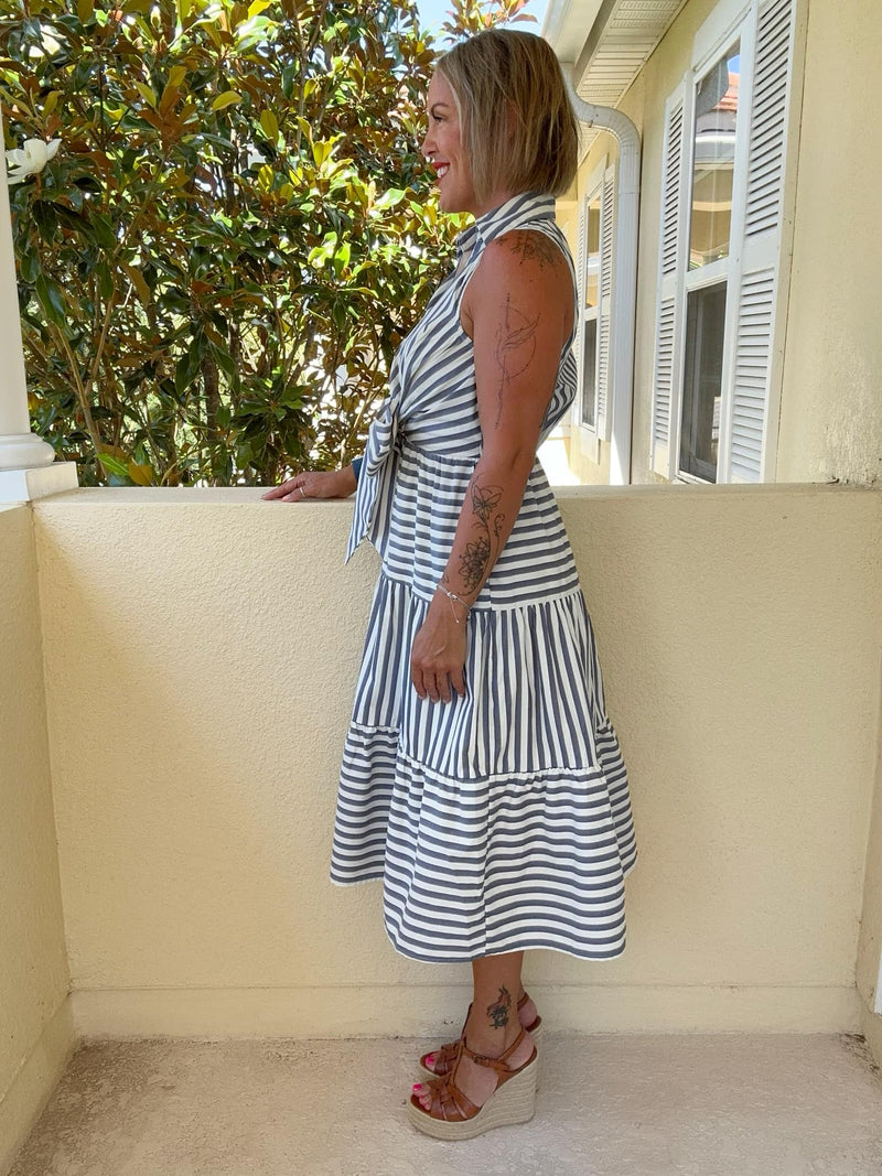 Tied In A Bow Midi Dress