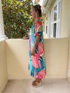 Splash Of Color Kaftan Dress