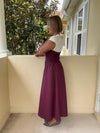 Plum Crazy Twofer Dress