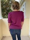 Casually Chic Sweatshirt Top - Plum