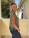 Around The Bend Boxy Sweater - Pine Green